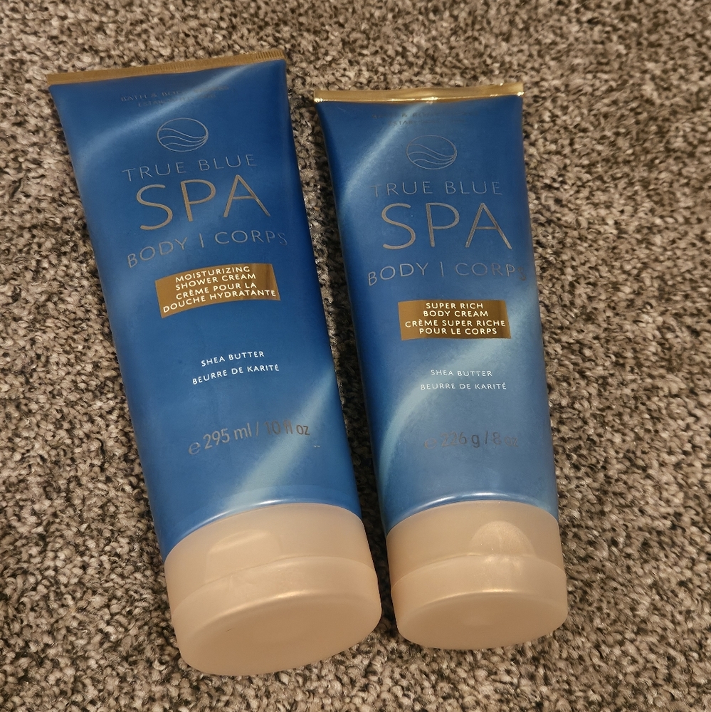 True Blue Spa Bath & Body Works Shower Cream & Body Cream Duo